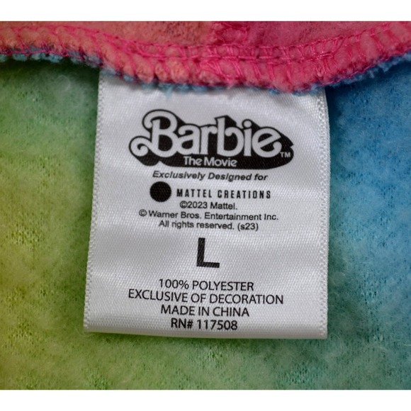 Barbie Tie-Dye Fleece Hoodie " I am Kenough " Graphic Size L - Picture 10 of 11